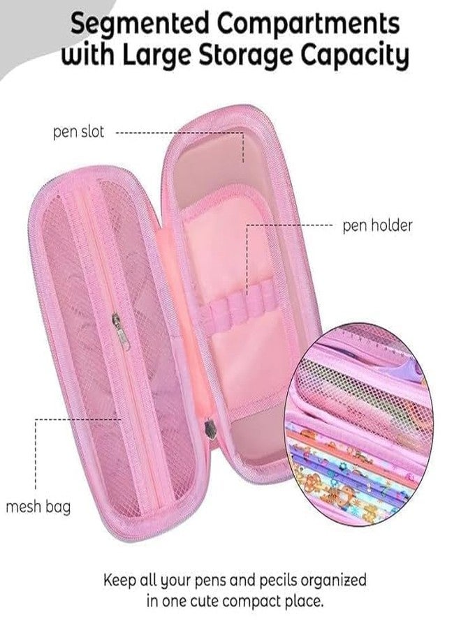 PEACORA Sanrio Cartoon Kuromi Silicone Pencil Pouch DIY Fun Pen Holder with Kuromi Charms School Stationeries Bag Birthday Gift Christmas Gift for Girls - Image 3